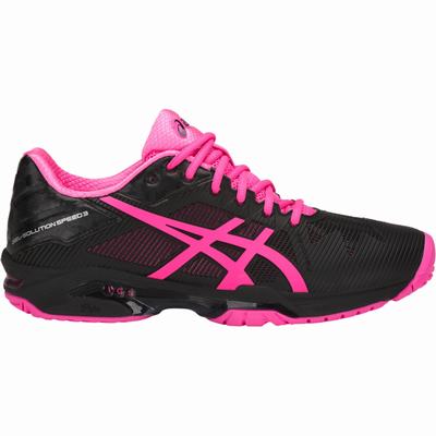 Női Asics Gel-Solution Speed 3 Teniszcipő AS5143980 Fekete/Rózsaszín